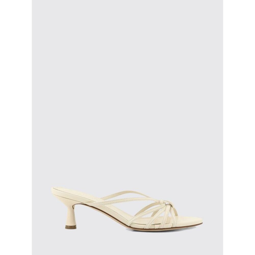 Aeyde Women Aeyde Abby Smooth Leather Mules With Mid Spool Heel